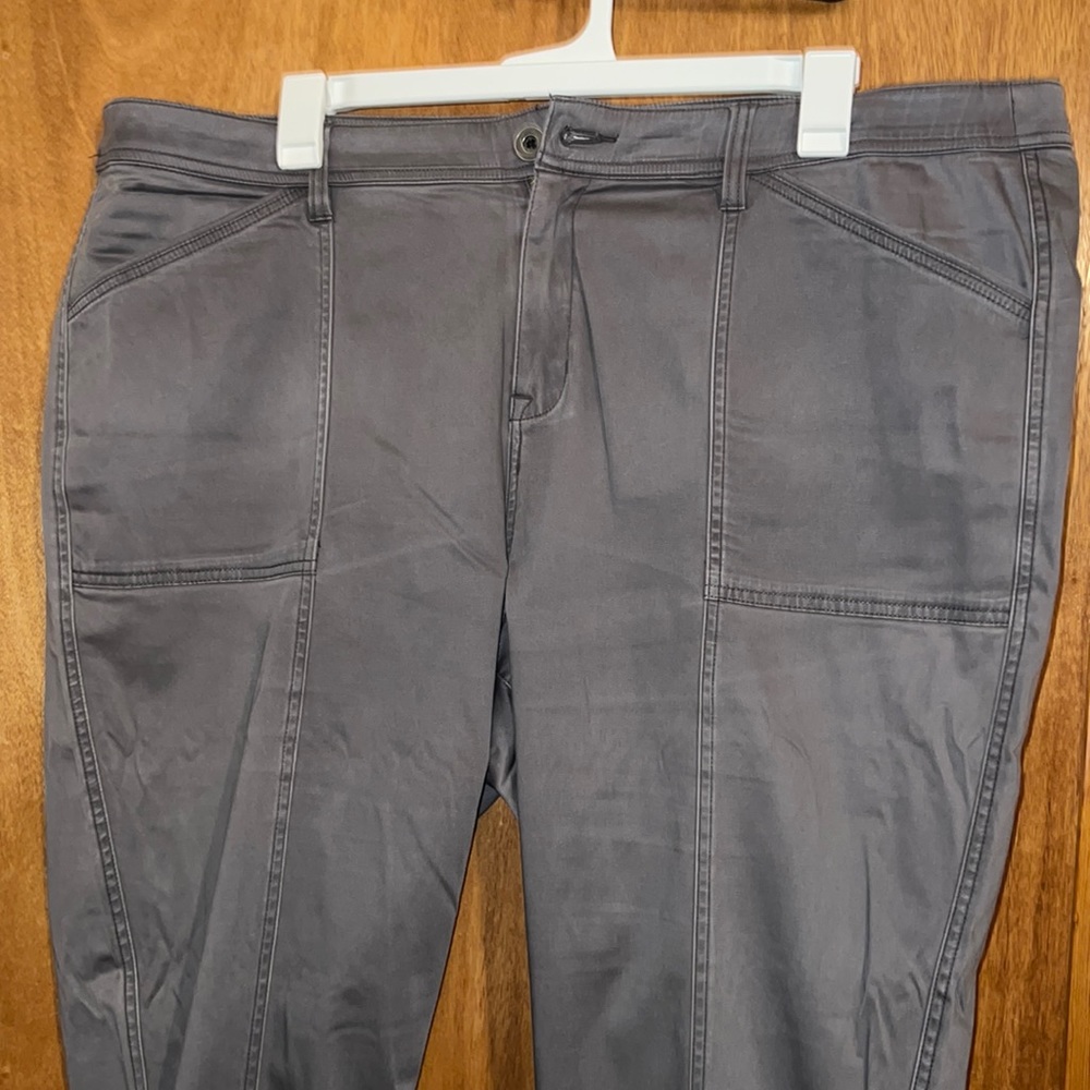 Gray Wide Leg Plus Size Jeans